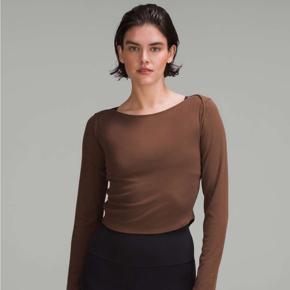 NWT lululemon Modal Silk Twist-Back Yoga Long-Sleeve